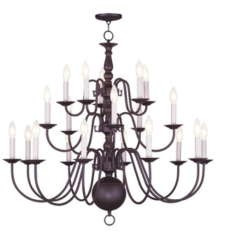 Williamsburgh 20 Light Chandelier in Bronze (107|5019-07)