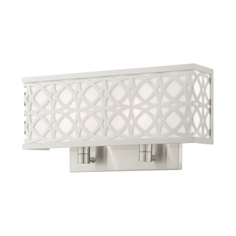 Calinda Two Light Wall Sconce in Brushed Nickel (107|49877-91)