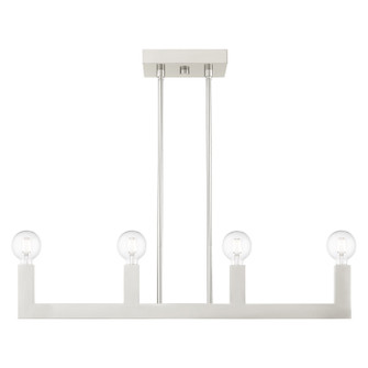 Solna Four Light Linear Chandelier in Brushed Nickel (107|49213-91)