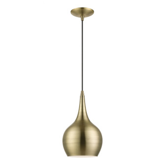 Andes One Light Mini Pendant in Antique Brass (107|49016-01)