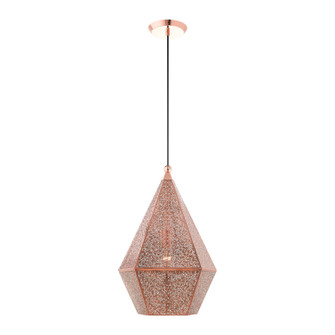 Aberdeen One Light Pendant in Rose Gold (107|48924-86)