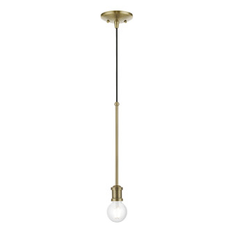 Lansdale One Light Pendant in Antique Brass (107|47161-01)