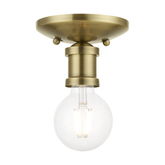 Lansdale One Light Flush Mount in Antique Brass (107|47160-01)