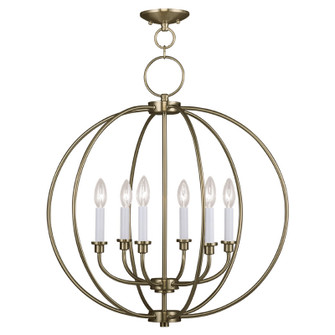 Milania Six Light Chandelier in Antique Brass (107|4666-01)