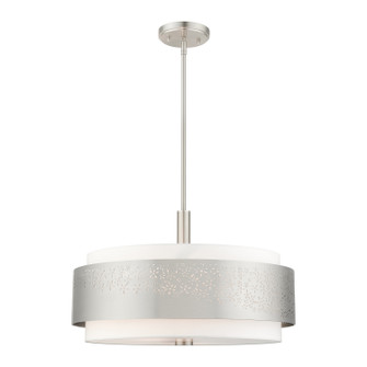 Noria Five Light Chandelier in Brushed Nickel (107|46255-91)