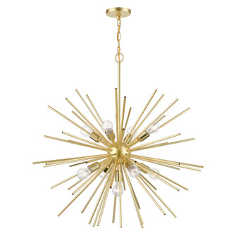 Tribeca Nine Light Foyer Chandelier in Soft Gold w/Polished Brass (107|46176-33)