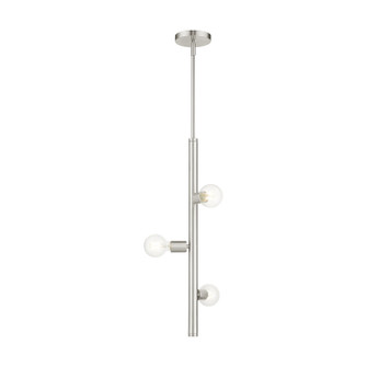 Bannister Three Light Pendant in Brushed Nickel (107|45863-91)