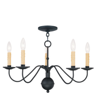 Heritage Five Light Chandelier in Black (107|4495-04)