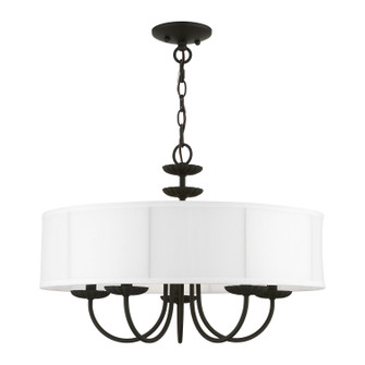 Brookdale Five Light Pendant in Black (107|42985-04)