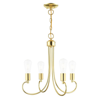 Bari Four Light Chandelier in Polished Brass (107|42924-02)