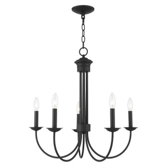 Estate Five Light Chandelier in Black (107|42685-04)