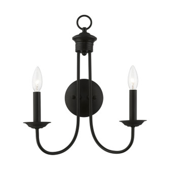 Estate Two Light Wall Sconce in Black (107|42682-04)