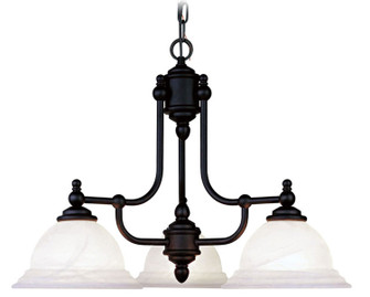 North Port Three Light Chandelier in Black (107|4253-04)