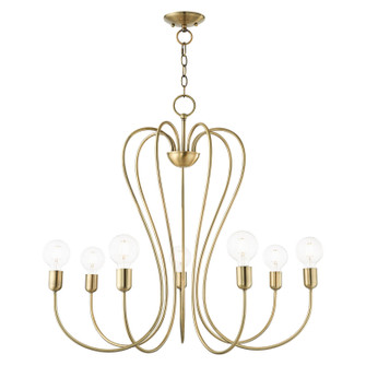 Lucerne Seven Light Chandelier in Antique Brass (107|41367-01)