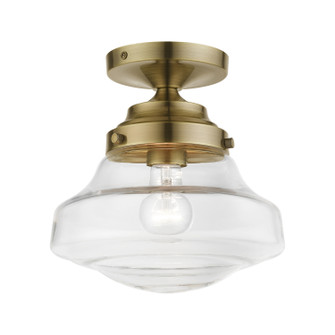 Avondale One Light Semi-Flush Mount in Antique Brass (107|41291-01)