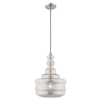 Hand Blown Art Glass Mini Pendants One Light Mini Pendant in Brushed Nickel (107|41246-91)