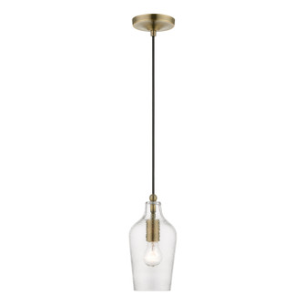 Avery One Light Mini Pendant in Antique Brass (107|41240-01)