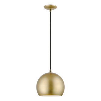 Piedmont One Light Pendant in Soft Gold w/ Polished Brasss (107|41181-33)