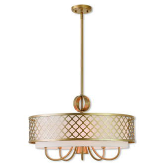 Arabesque Six Light Chandelier in Soft Gold (107|41105-33)