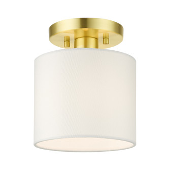 Meridian One Light Semi Flush Mount in Satin Brass (107|41094-12)