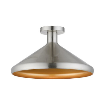 Geneva One Light Semi-Flush Mount in Brushed Nickel (107|40950-91)