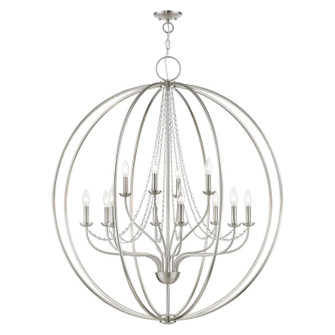 Arabella 12 Light Foyer Chandelier in Brushed Nickel (107|40919-91)