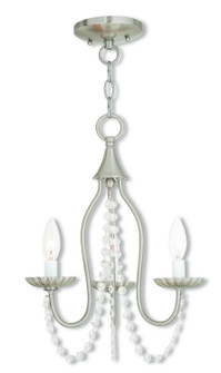 Alessia Three Light Mini Chandelier in Brushed Nickel (107|40793-91)