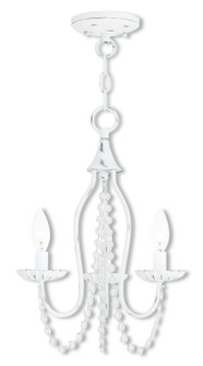 Alessia Three Light Mini Chandelier in Antique White (107|40793-60)