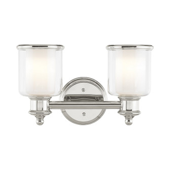 Middlebush Two Light Bath Vanity in Polished Nickel (107|40212-35)