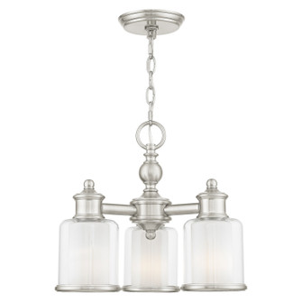 Middlebush Three Light Mini Chandelier/Ceiling Mount in Brushed Nickel (107|40203-91)