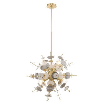 Circulo Six Light Pendant in Satin Brass (107|40074-12)