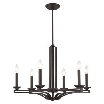 Trumbull Six Light Chandelier in Bronze (107|40056-07)