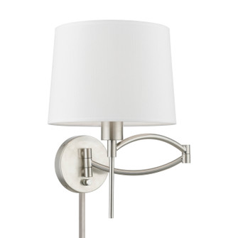 Swing Arm Wall Lamps One Light Swing Arm Wall Lamp in Brushed Nickel (107|40044-91)