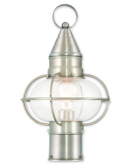 Newburyport One Light Outdoor Post-Top Lanterm in Brushed Nickel (107|26902-91)