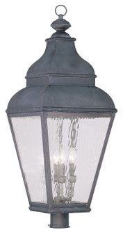 Exeter Four Light Outdoor Post Lantern in Charcoal (107|2608-61)
