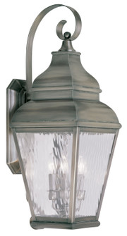 Exeter Three Light Outdoor Wall Lantern in Vintage Pewter (107|2605-29)