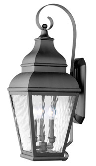 Exeter Three Light Outdoor Wall Lantern in Black (107|2605-04)