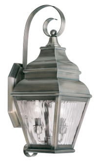 Exeter Two Light Outdoor Wall Lantern in Vintage Pewter (107|2602-29)