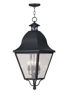 Amwell Four Light Outdoor Pendant in Black (107|2547-04)