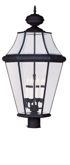 Georgetown Four Light Outdoor Post Lantern in Black (107|2368-04)