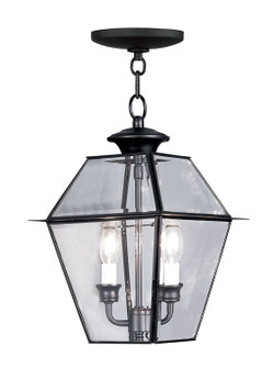 Westover Two Light Outdoor Pendant in Black (107|2285-04)