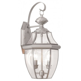 Monterey Two Light Outdoor Wall Lantern in Brushed Nickel (107|2251-91)