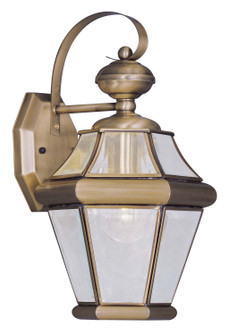 Georgetown One Light Outdoor Wall Lantern in Antique Brass (107|2161-01)