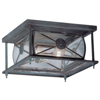 Providence Two Light Outdoor Ceiling Mount in Charcoal (107|2090-61)