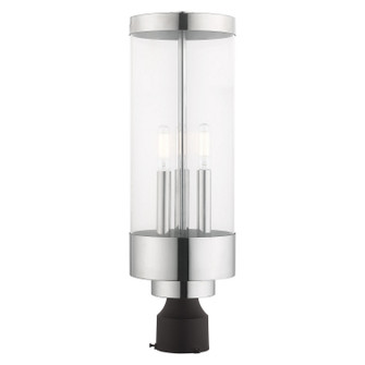 Hillcrest Three Light Post-Top Lanterm in Polished Chrome (107|20728-05)
