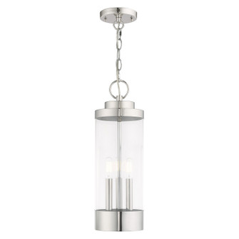 Hillcrest Three Light Outdoor Pendant in Polished Chrome (107|20727-05)