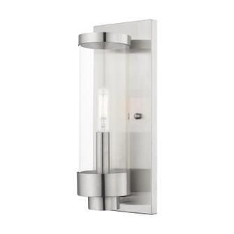 Hillcrest One Light Outdoor Wall Lantern in Brushed Nickel (107|20721-91)