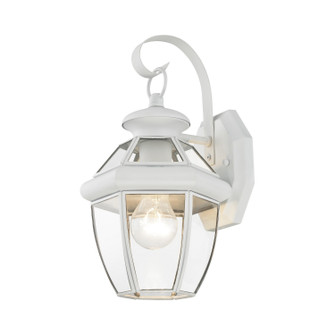 Monterey One Light Outdoor Wall Lantern in White (107|2051-03)