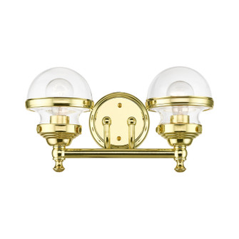 Oldwick Two Light Vanity in Polished Brass (107|17412-02)