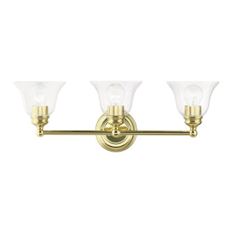 Moreland Three Light Vanity Sconce in Polished Brass (107|16943-02)